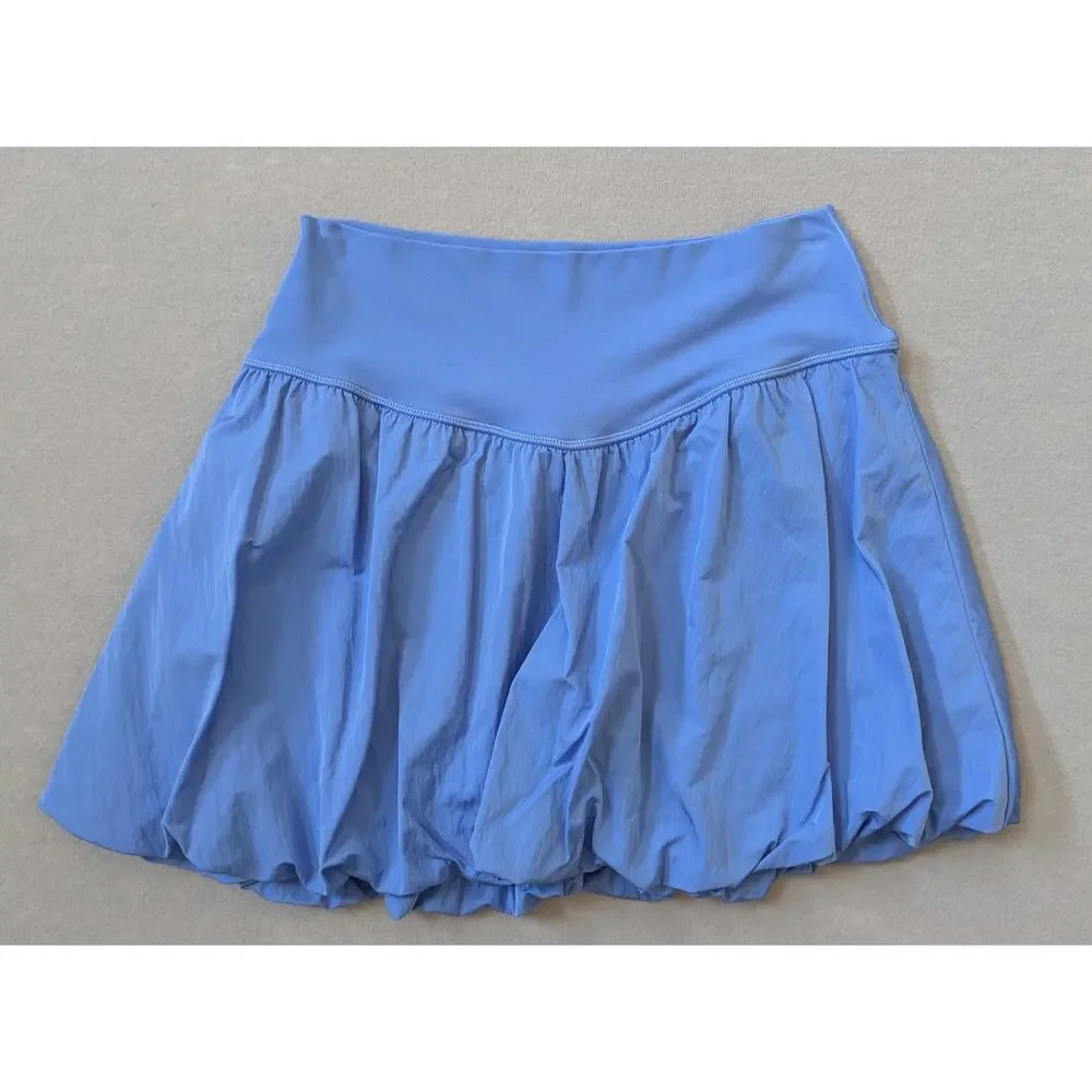 Lot of 2 OFFLINE by Aerie Real Me Bubble Skorts Size Large Laundry Blue Cream